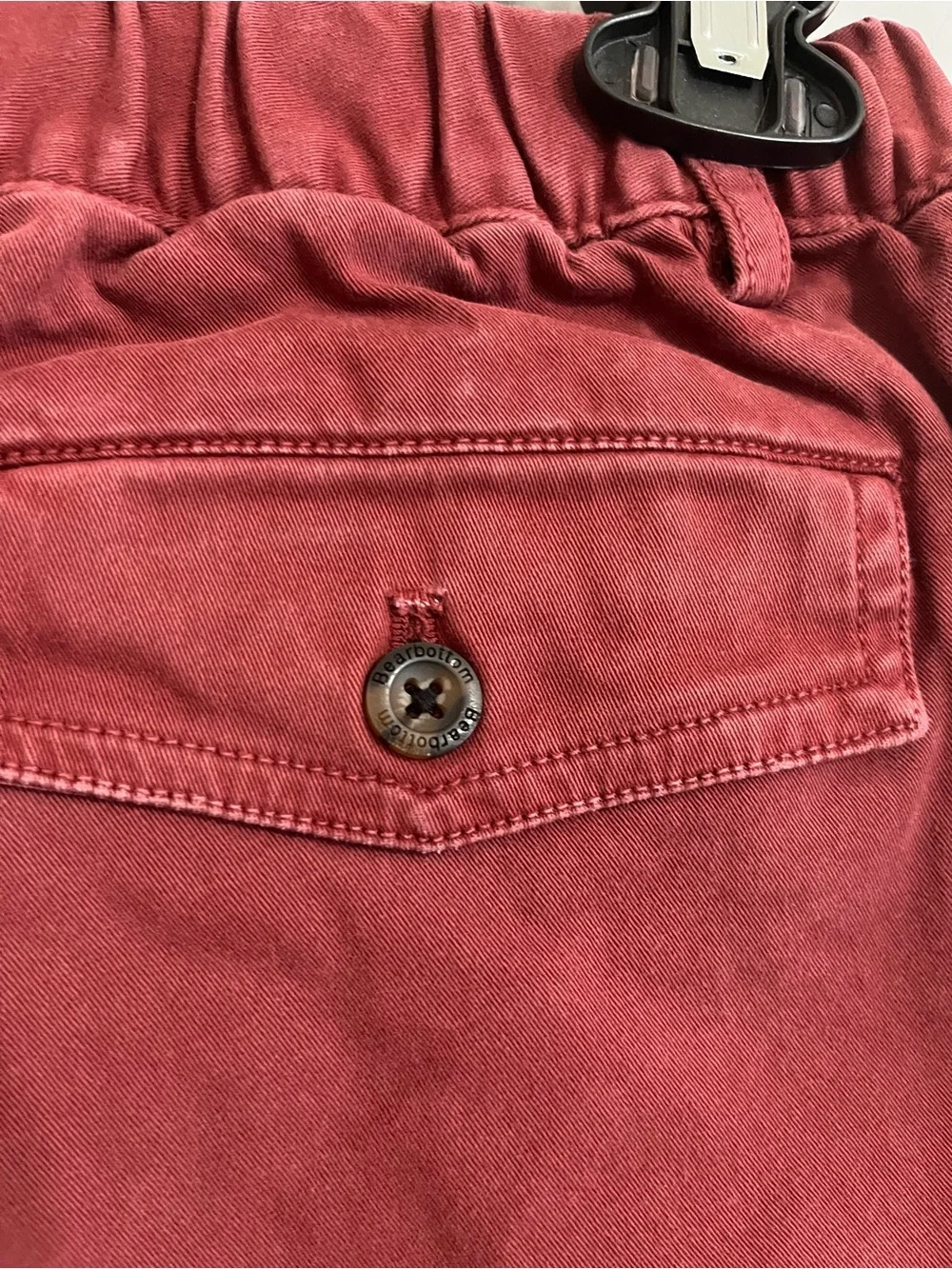Bear Bottom Clothing Shorts Men’s M Burgundy Stretch 6.5